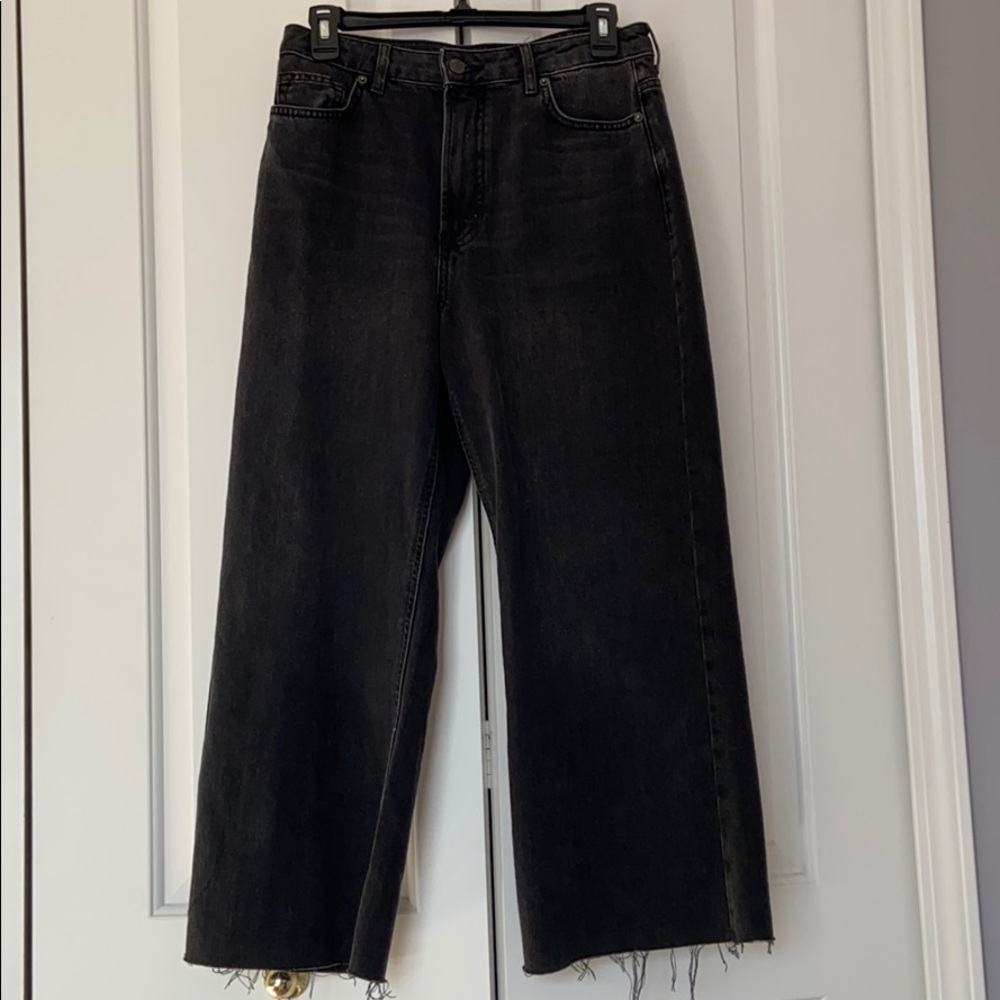 Wide leg black pants